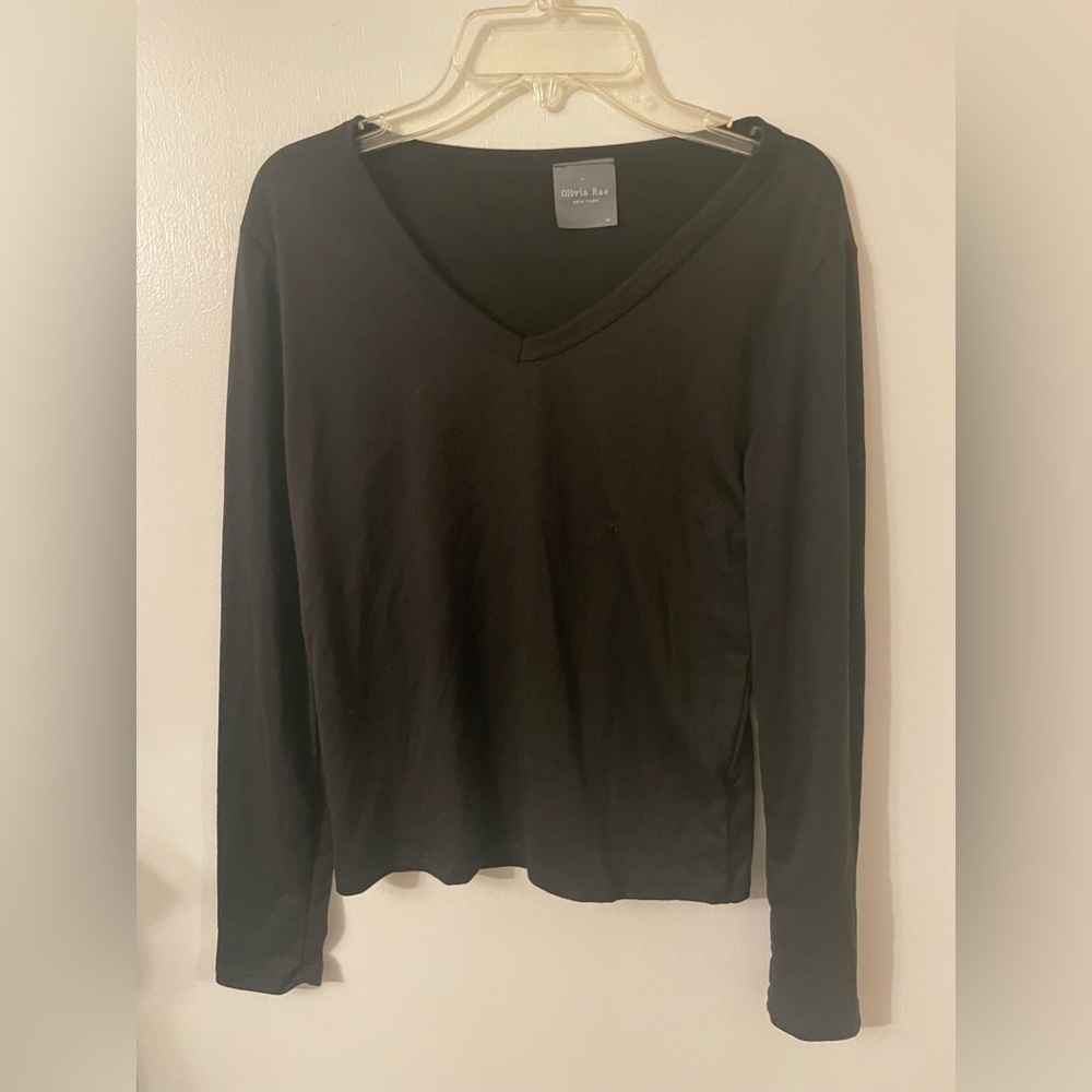 Olivia Rae black‎ long sleep t-shirt size medium